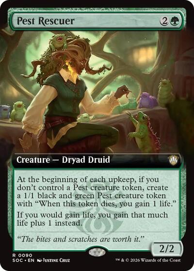 Pest Rescuer (Extended Art) (Commander: Secrets of Strixhaven) Near Mint
