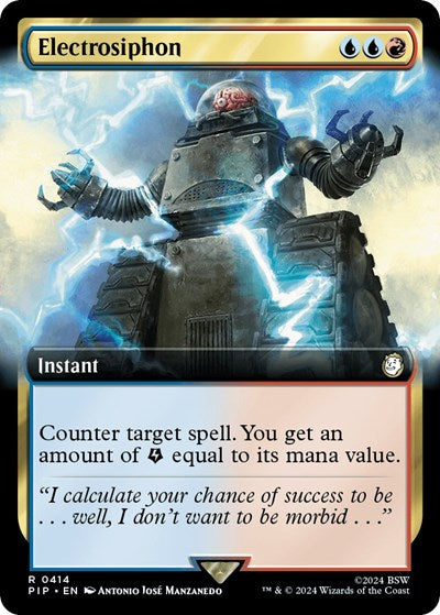 Electrosiphon (Extended Art) (Universes Beyond: Fallout) Near Mint Foil