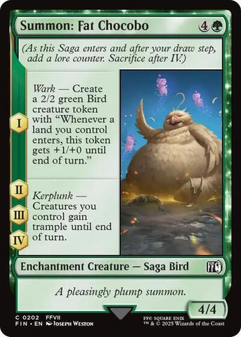 Summon: Fat Chocobo (Universes Beyond: FINAL FANTASY) Near Mint