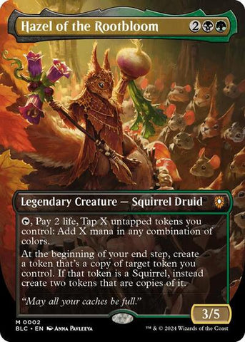 Hazel of the Rootbloom (Borderless) (Commander: Bloomburrow) Near Mint Foil