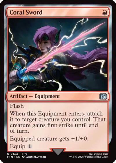 Coral Sword (Universes Beyond: FINAL FANTASY) Near Mint Foil