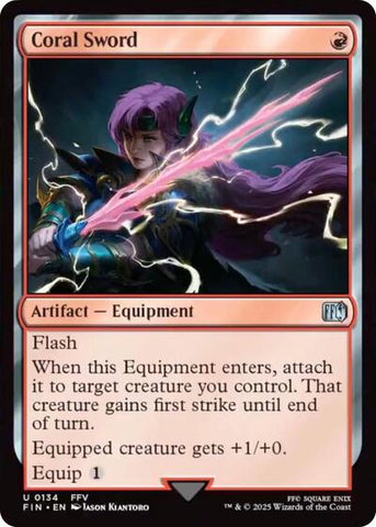 Coral Sword (Universes Beyond: FINAL FANTASY) Near Mint Foil