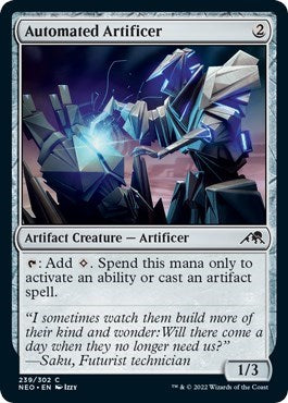 Automated Artificer (Kamigawa: Neon Dynasty) Near Mint Foil