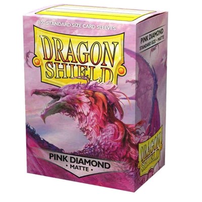 Dragon Shield Matte Sleeves Pink Diamond (100-Pack) (Dragon Shield) New