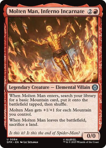 Molten Man, Inferno Incarnate (Marvel's Spider-Man) Near Mint