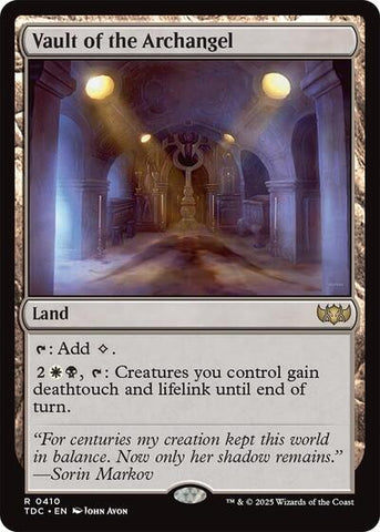 Vault of the Archangel (Commander: Tarkir: Dragonstorm) Near Mint