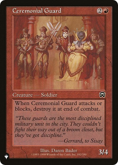 Ceremonial Guard (The List) Near Mint