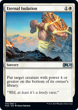 Eternal Isolation (Magic 2020 Core Set) Near Mint Foil