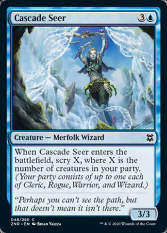Cascade Seer (Zendikar Rising) Near Mint Foil