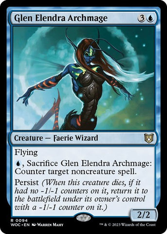 Glen Elendra Archmage (Commander: Wilds of Eldraine) Near Mint