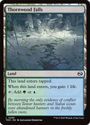 Thornwood Falls (Tarkir: Dragonstorm) Near Mint Foil