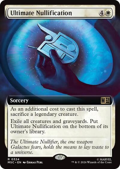 Ultimate Nullification (Extended Art) (Commander: Marvel Super Heroes) Near Mint