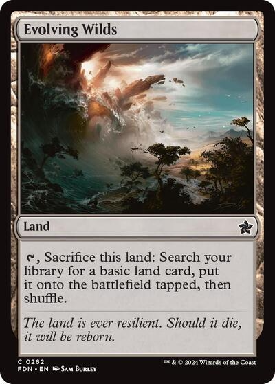 Evolving Wilds (Foundations) Near Mint Foil