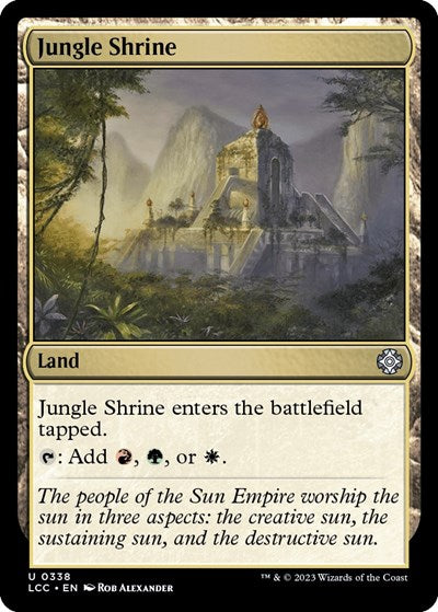 Jungle Shrine (Commander: The Lost Caverns of Ixalan) Near Mint