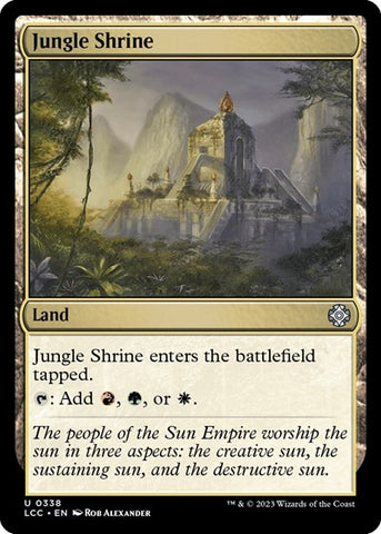 Jungle Shrine (Commander: The Lost Caverns of Ixalan) Near Mint