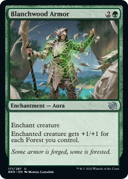 Blanchwood Armor (The Brothers' War) Light Play Foil