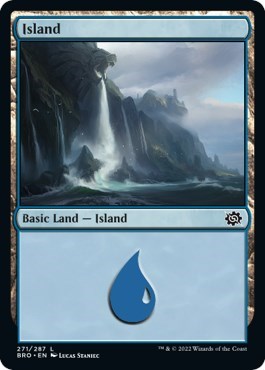 Island (271) (The Brothers' War) Near Mint Foil