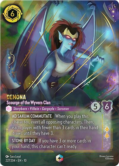 Demona - Scourge of the Wyvern Clan (Enchanted) (Whispers in the Well) Near Mint Holofoil