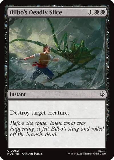 Bilbo's Deadly Slice (The Hobbit) Near Mint Foil