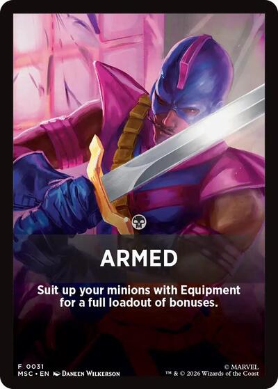 Armed Theme Card (Commander: Marvel Super Heroes) Near Mint