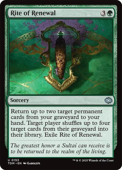 Rite of Renewal (Tarkir: Dragonstorm) Near Mint