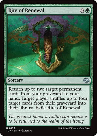 Rite of Renewal (Tarkir: Dragonstorm) Near Mint