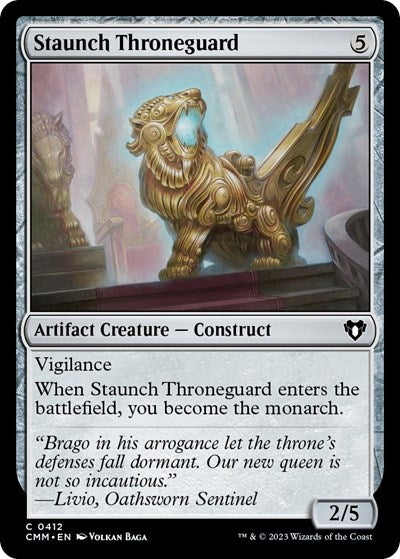 Staunch Throneguard (Commander Masters) Near Mint Foil
