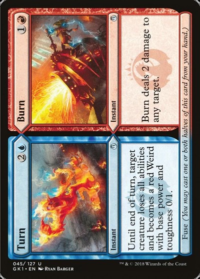 Turn // Burn (Guilds of Ravnica: Guild Kits) Near Mint