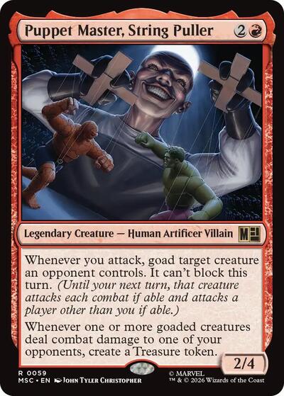Puppet Master, String Puller (Surge Foil) (Commander: Marvel Super Heroes) Near Mint Foil