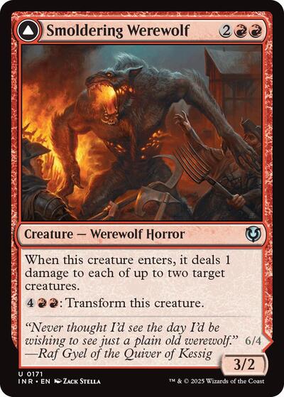 Smoldering Werewolf (Innistrad Remastered) Near Mint Foil