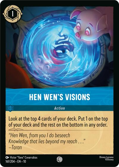 Hen Wen's Visions (Whispers in the Well) Near Mint Cold Foil