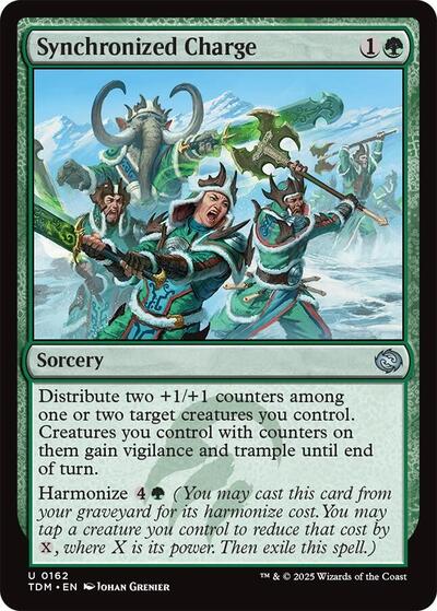Synchronized Charge (Tarkir: Dragonstorm) Light Play Foil