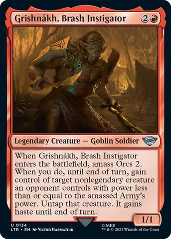Grishnakh, Brash Instigator (Universes Beyond: The Lord of the Rings: Tales of Middle-earth) Near Mint
