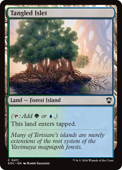 Tangled Islet (Commander: Secrets of Strixhaven) Near Mint