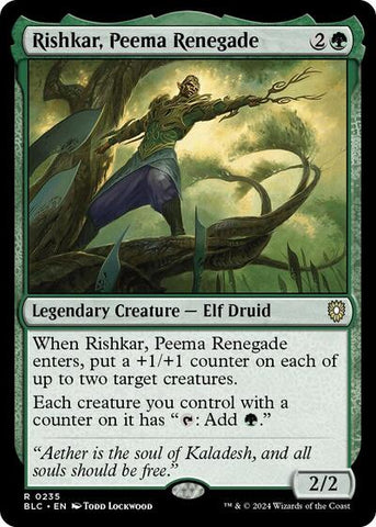 Rishkar, Peema Renegade (Commander: Bloomburrow) Near Mint