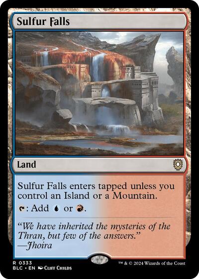 Sulfur Falls (Commander: Bloomburrow) Near Mint