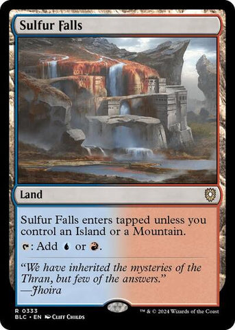 Sulfur Falls (Commander: Bloomburrow) Near Mint