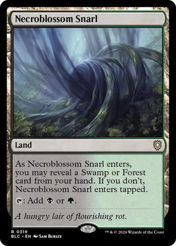 Necroblossom Snarl (Commander: Bloomburrow) Near Mint