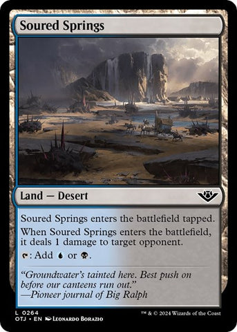 Soured Springs (Outlaws of Thunder Junction) Near Mint Foil
