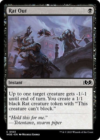 Rat Out (Wilds of Eldraine) Near Mint