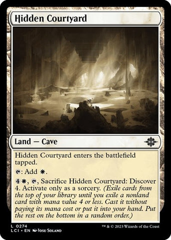 Hidden Courtyard (The Lost Caverns of Ixalan) Near Mint Foil