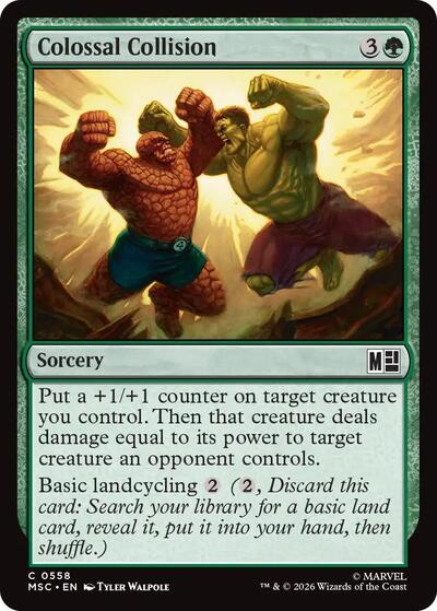 Colossal Collision (Commander: Marvel Super Heroes) Near Mint Foil