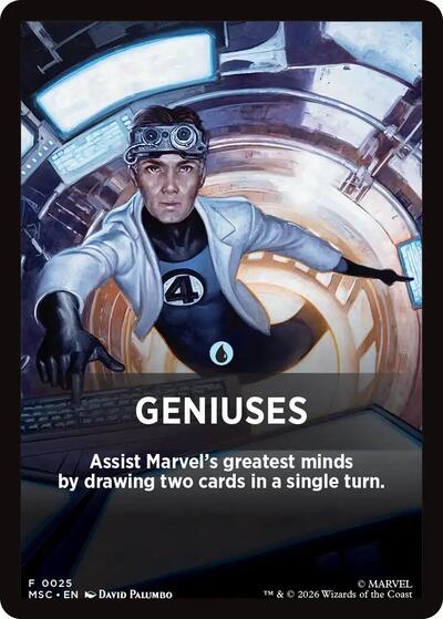 Geniuses Theme Card (Commander: Marvel Super Heroes) Near Mint
