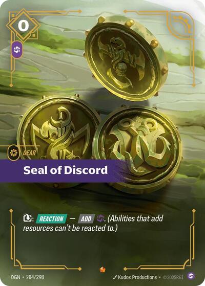 Seal of Discord (Origins) Near Mint Foil