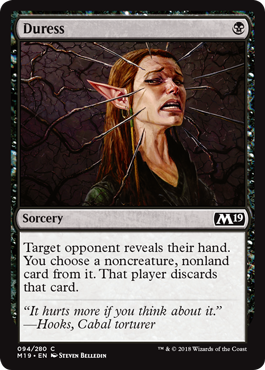 Duress (Magic 2019 Core Set) Near Mint