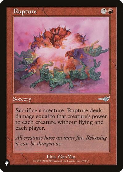 Rupture (The List) Near Mint