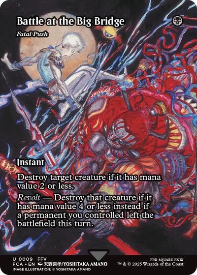 Battle at the Big Bridge - Fatal Push (Showcase) (Universes Beyond: FINAL FANTASY: Through the Ages) Near Mint Foil