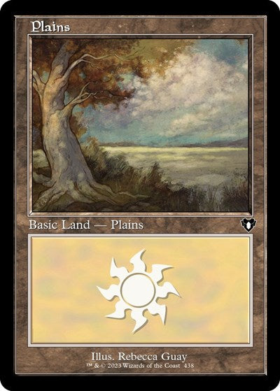 Plains (438) (Retro Frame) (Commander Masters) Near Mint
