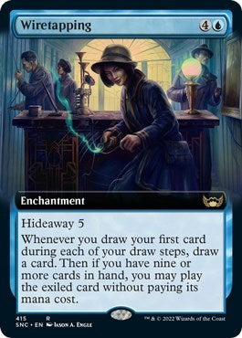 Wiretapping (Extended Art) (Streets of New Capenna) Near Mint