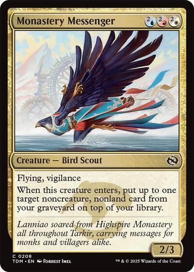 Monastery Messenger (Tarkir: Dragonstorm) Near Mint